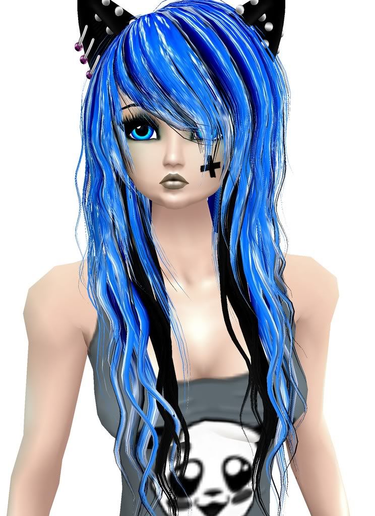 Sky blue hair, imvu hair