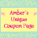 Amber's unique coupon page