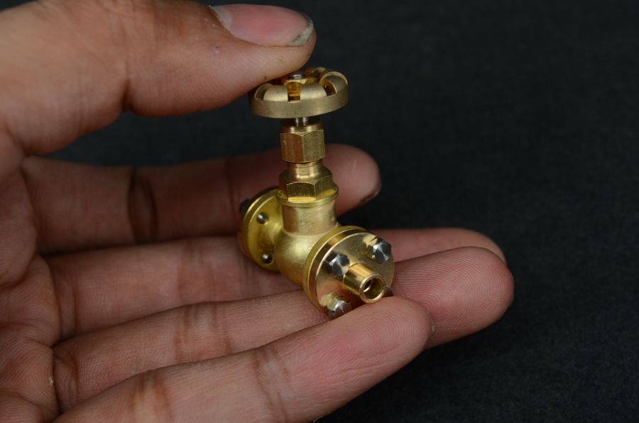 3.5mm pipe 1/4 x 40 inline Globe Valve Flange type for live steamGV-B2 