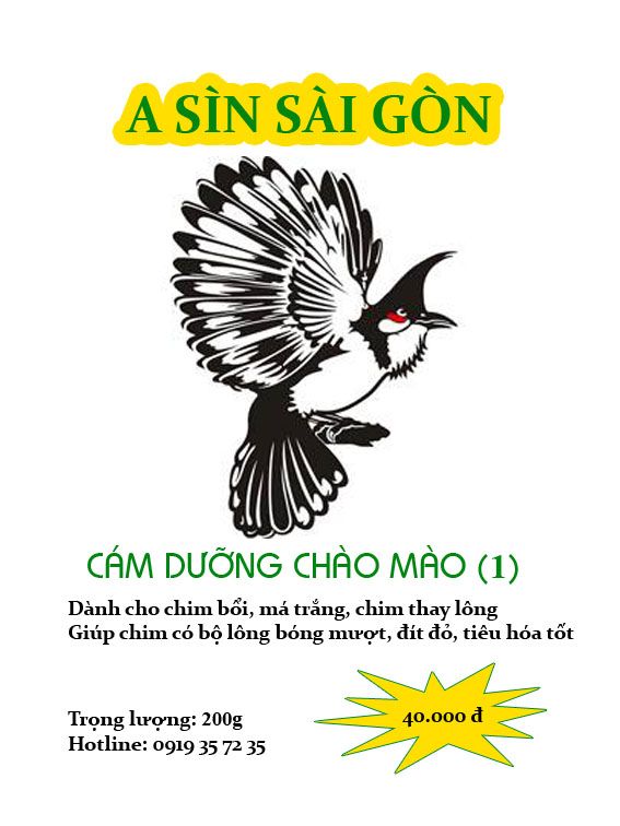 Cám chim Sài Gòn : Chào Mào | Họa Mi | Sơn Ca | Vành Khuyên | Chích Chòe