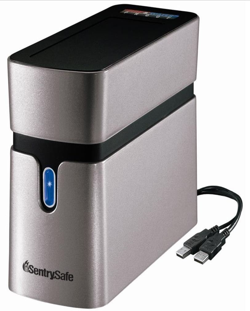 Fireproof Waterproof Hard Drive External Sentry Safe Computer Back Up
