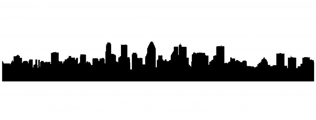 Montreal City Skyline Silhouette Vinyl Wall ART Sticker ...