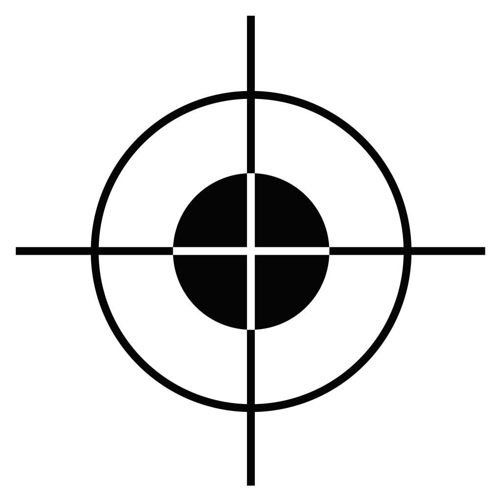 silhouette target clipart - photo #29