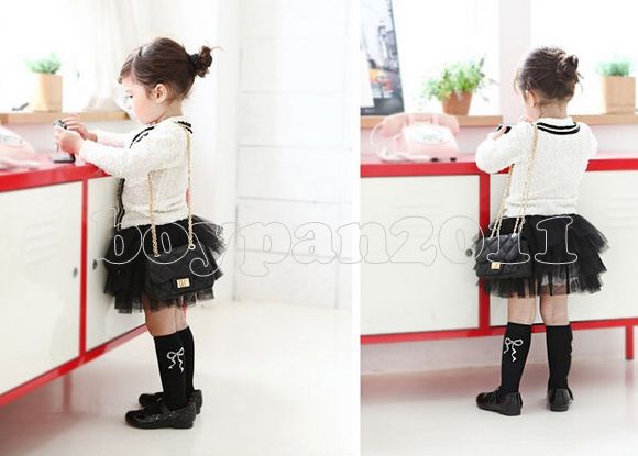 New Lovely Kids Toddlers Girls Party Coat Jacket and Skirt Outfits Sets AGE2 7Y