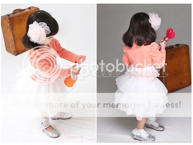 New Kids Girls Lovely Short Coat Jacket Tulle Tutu Skirts Outfit Sets Age 2 7Y