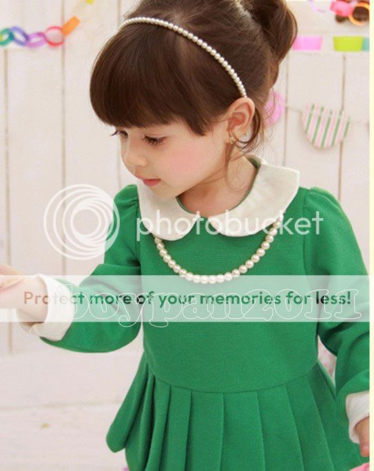 New Kids Toddlers Girls Princess Long Sleeve Pink Green Colour Dress Sz 2 7 Y