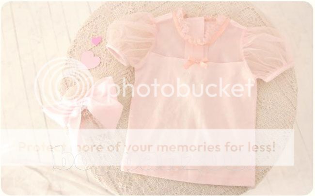 Lovely Kids Toddlers Girls Short Sleeves Cotton Tulle Tops Shirts Ages 1 6Y