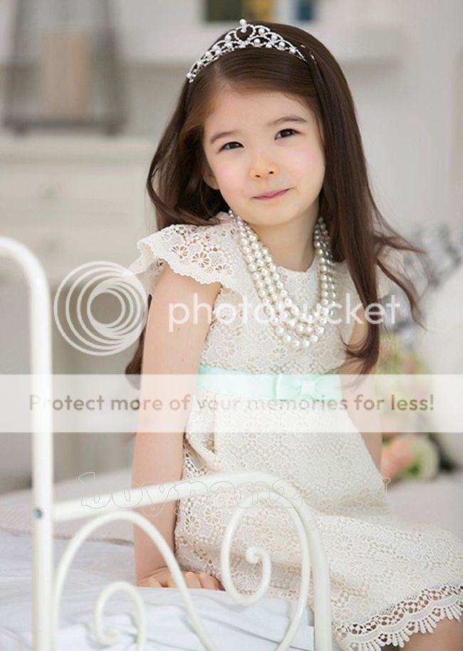 New Kids Toddlers Girls Gorgeous Princess Cotton Lace Dress sz2 7Years