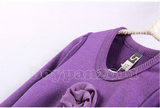 Kids Toddlers Girls Lovely Flower Long Sleeve Cotton Top Shirts Sz 2 7Years