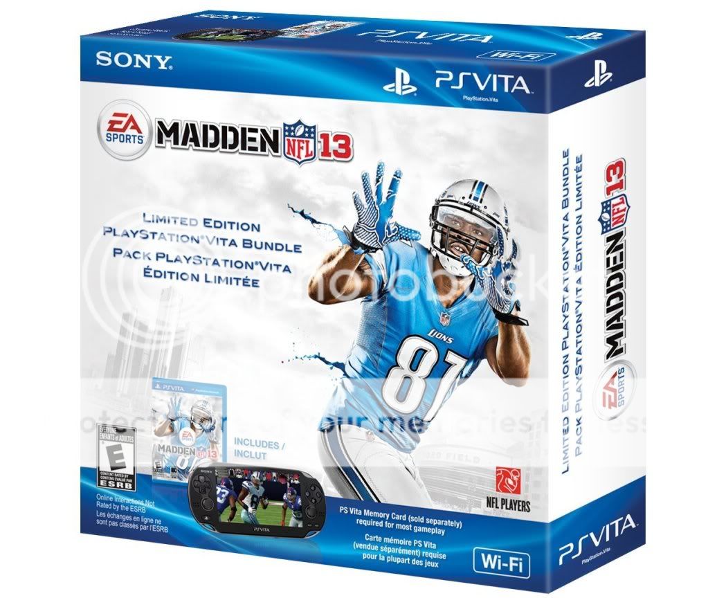 Sony PlayStation Vita Madden NFL 13 Wi Fi Bundle System Brand New