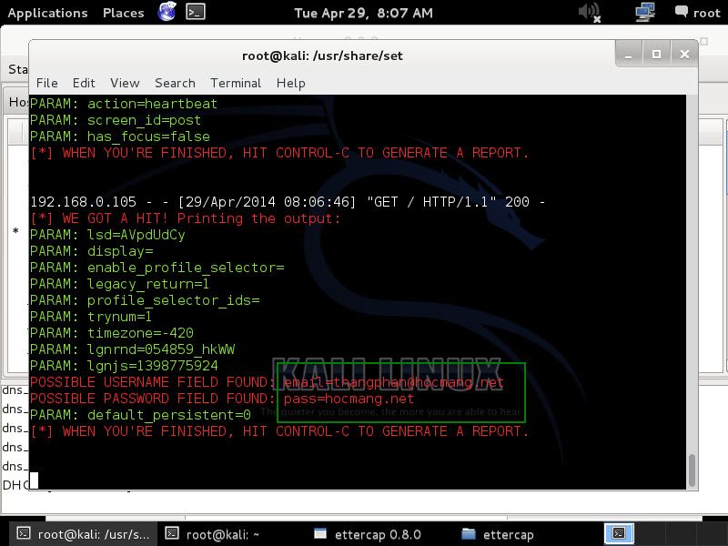 DNS Spoofing Hack Facebook