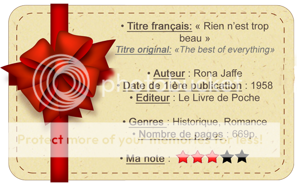 « Rien N’est Trop Beau De Rona Jaffe | «A Fleur De Mots...