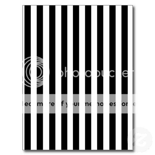 British Black and White Mod Stripe Pattern A Vinyl Wall Art Sticker 60s